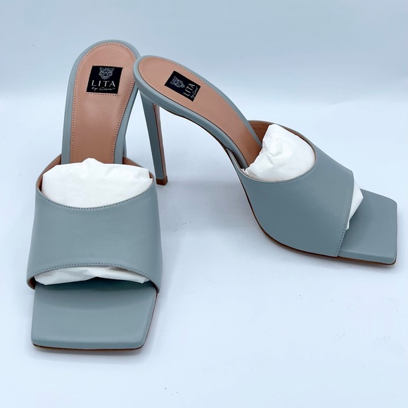 BNWB Lit By Ciara Italian Leather Silver Size EU 40 - Picture 3 of 16